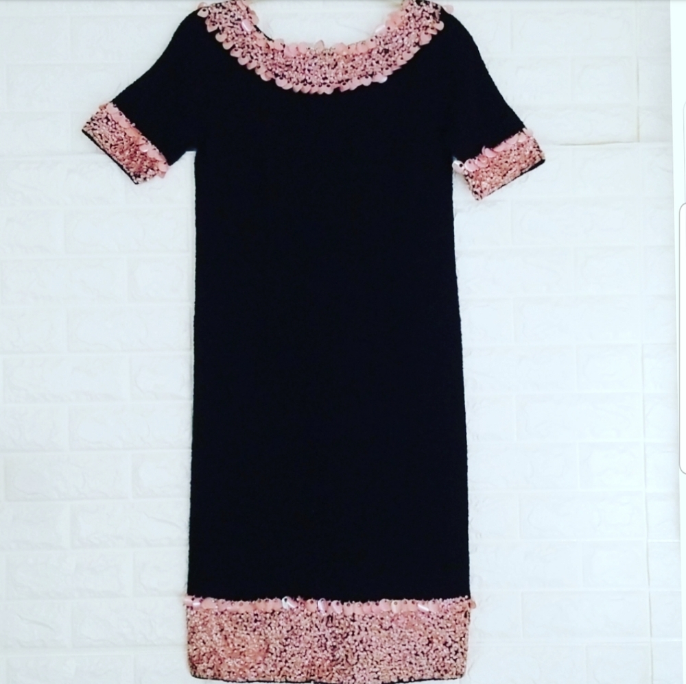 1950's Vintage 100%Wool Midi Dress